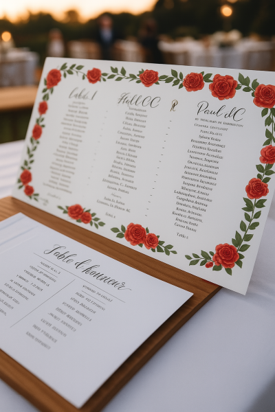 Plan de Table : Organisez Votre Réception avec Style