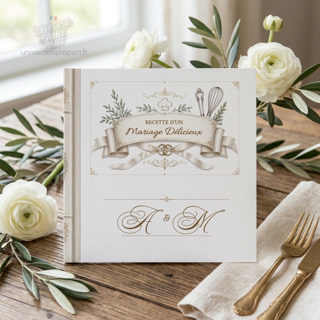 N°46 Faire-part Recette D&rsquo;un Mariage Délicieux