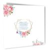 N°376 - Un mariage au cœur doré : Faire-part champêtre fleuri – Image 5