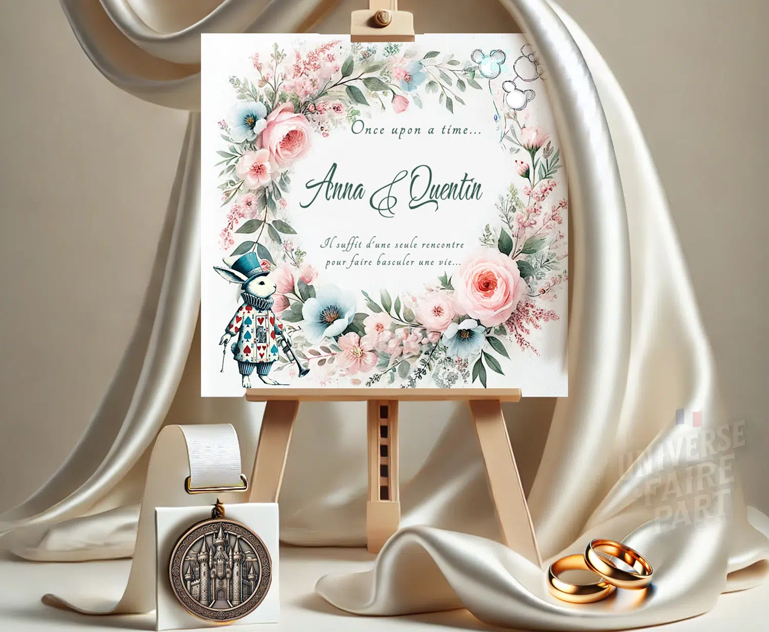 n°359 - Faire-part Au Pays des Merveilles Alice Mariage