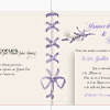 N°250 - Fleurs de Lavande : Faire-part Champêtre aux Teintes Violette Parme – Image 5