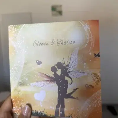N°43 - Faire-part Champêtre Fleuri dans la Forêt Enchantée fées