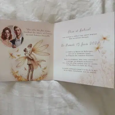 N°366 - Une invitation féerique Faire-part mariage