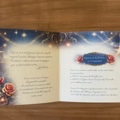 N°232 - Faire-part Histoire Éternelle magique Mariage