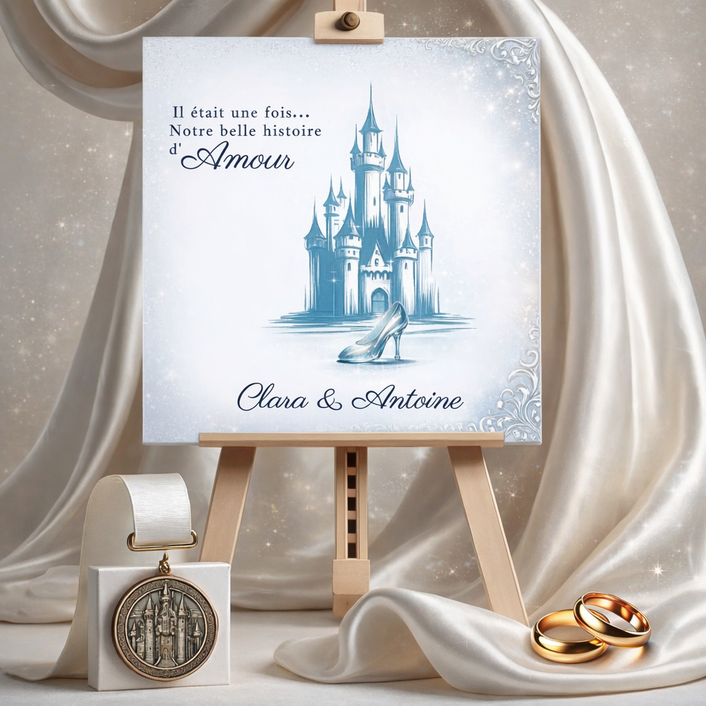 N°72 – Faire-part château crayon Cendrillon