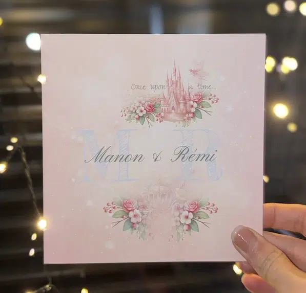 N°127 - Faire-part royal magique fleuri conte de fées