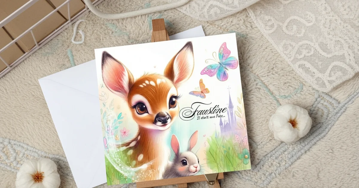 N°445 - Faire-part Célébrations Magiques Petit Faon Bambi