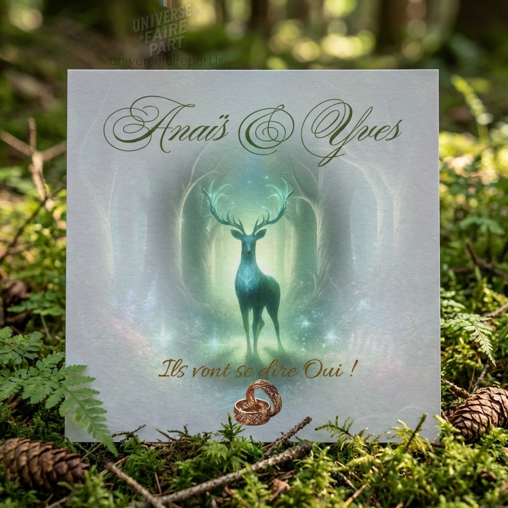 N°55 – Faire-part  Un Mariage Magique à l&rsquo;Univers d&rsquo;Harry Potter