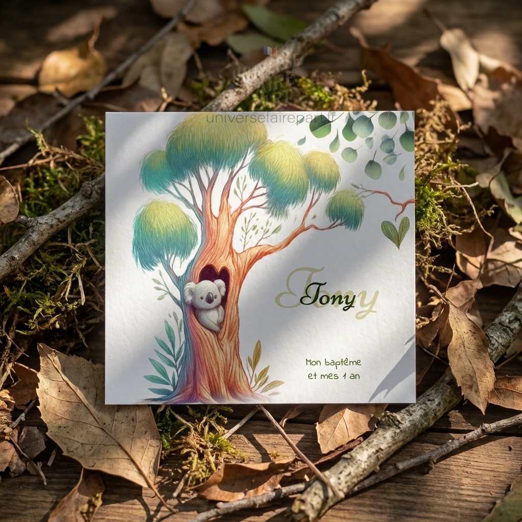 N° 315- Faire-Part Tendresse Notre Petit Koala