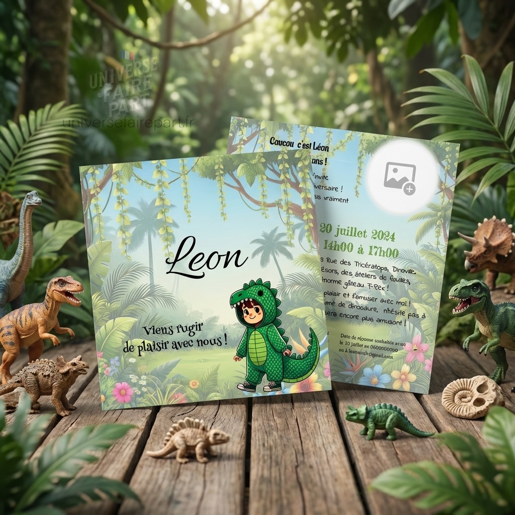 N°78 – Faire-part on vous annonce l&rsquo;anniversaire de notre dinosaure.