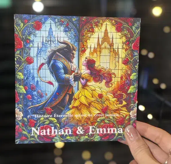 N°431- Faire-part La Belle et la Bête Mariage