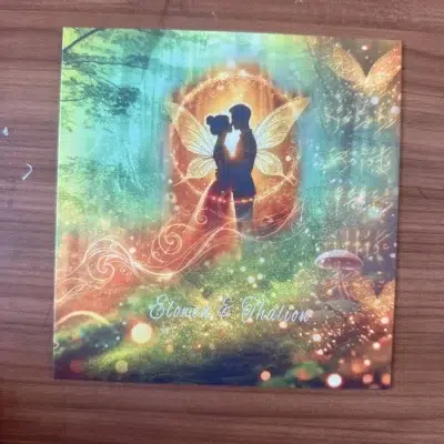 N°428 - Faire-part Forêt enchantée avec fées mariage magique