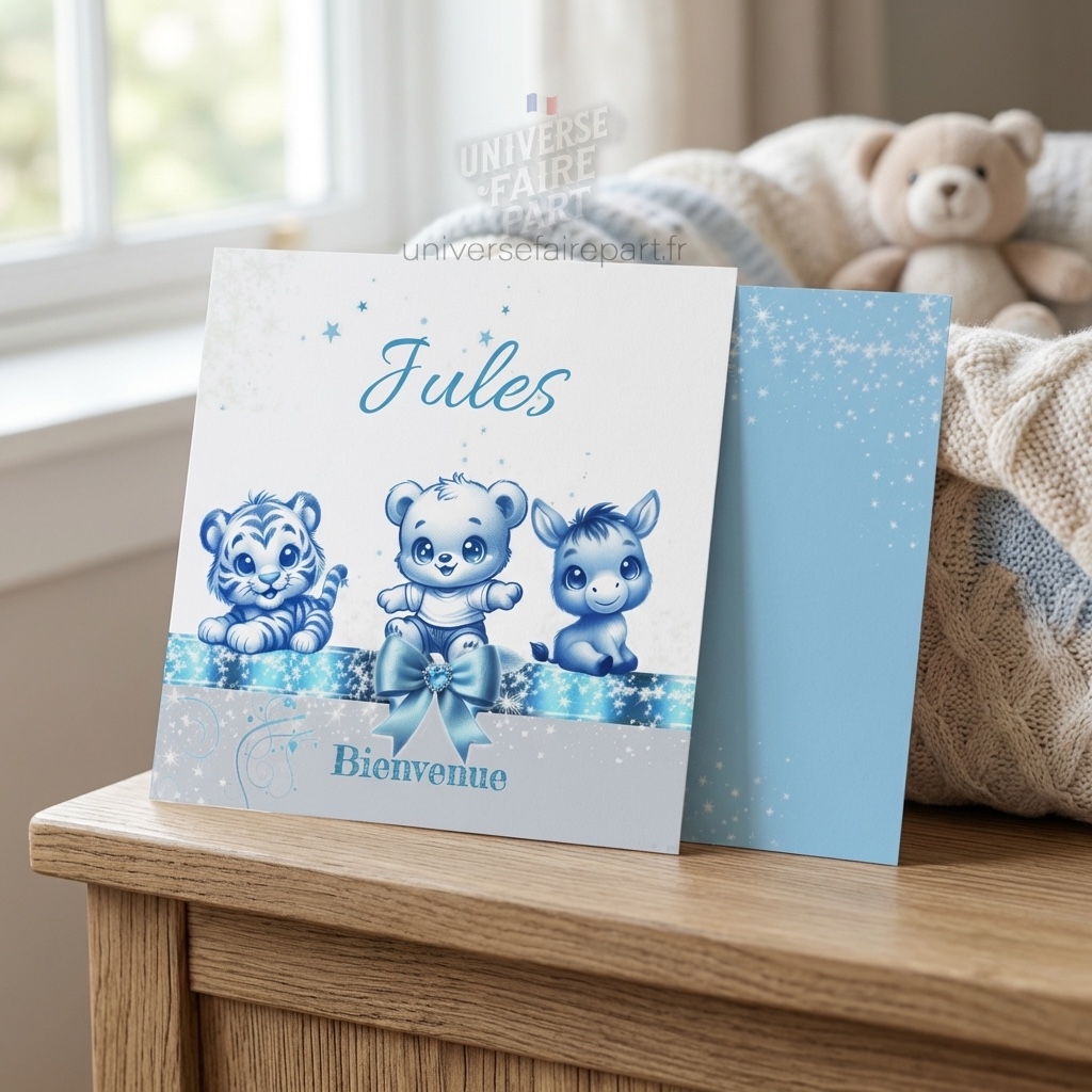 N° 541 – Faire-part  naissance ou baptême Winnie et ses Amis