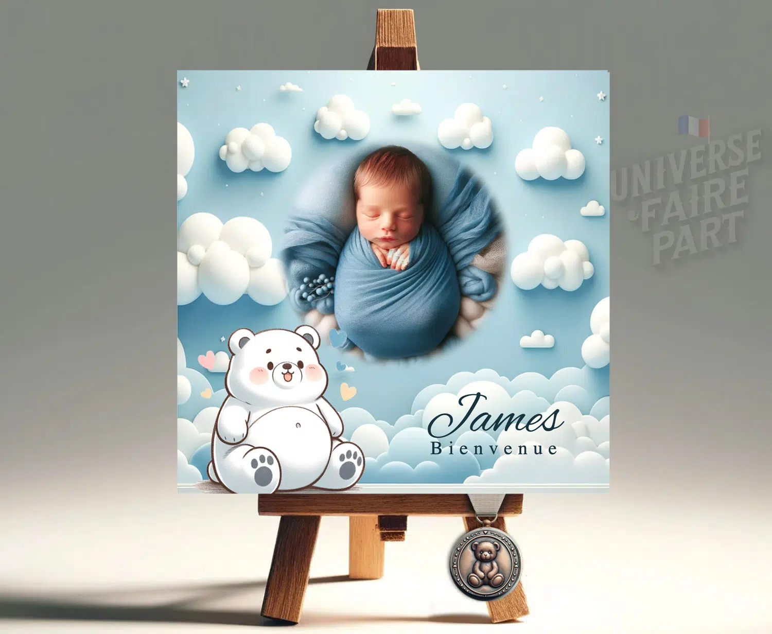 N° 333- Faire-part Enchanté Sam l'Ourson