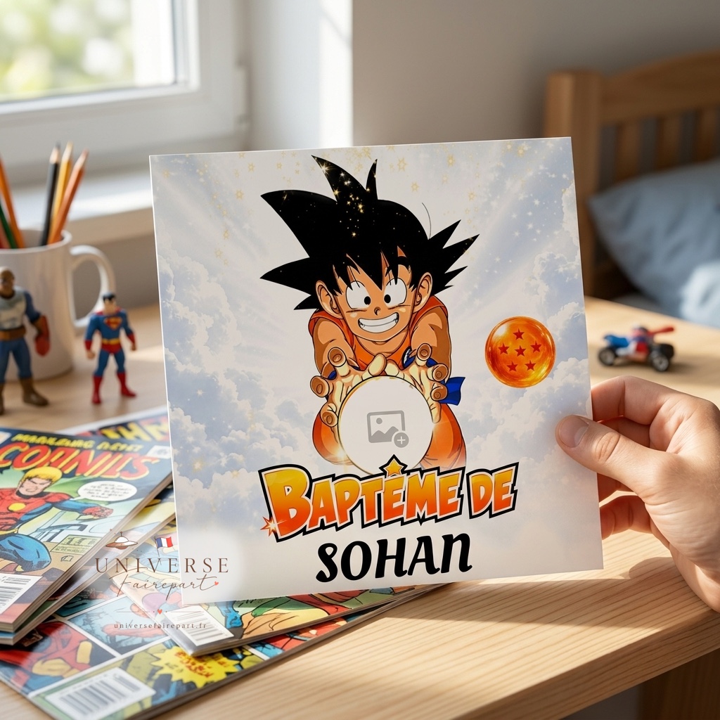 N° 22 Faire-part  Original Dragon ball Z