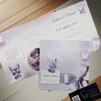 N°39 - Faire-part papillons Éclat Enchantés