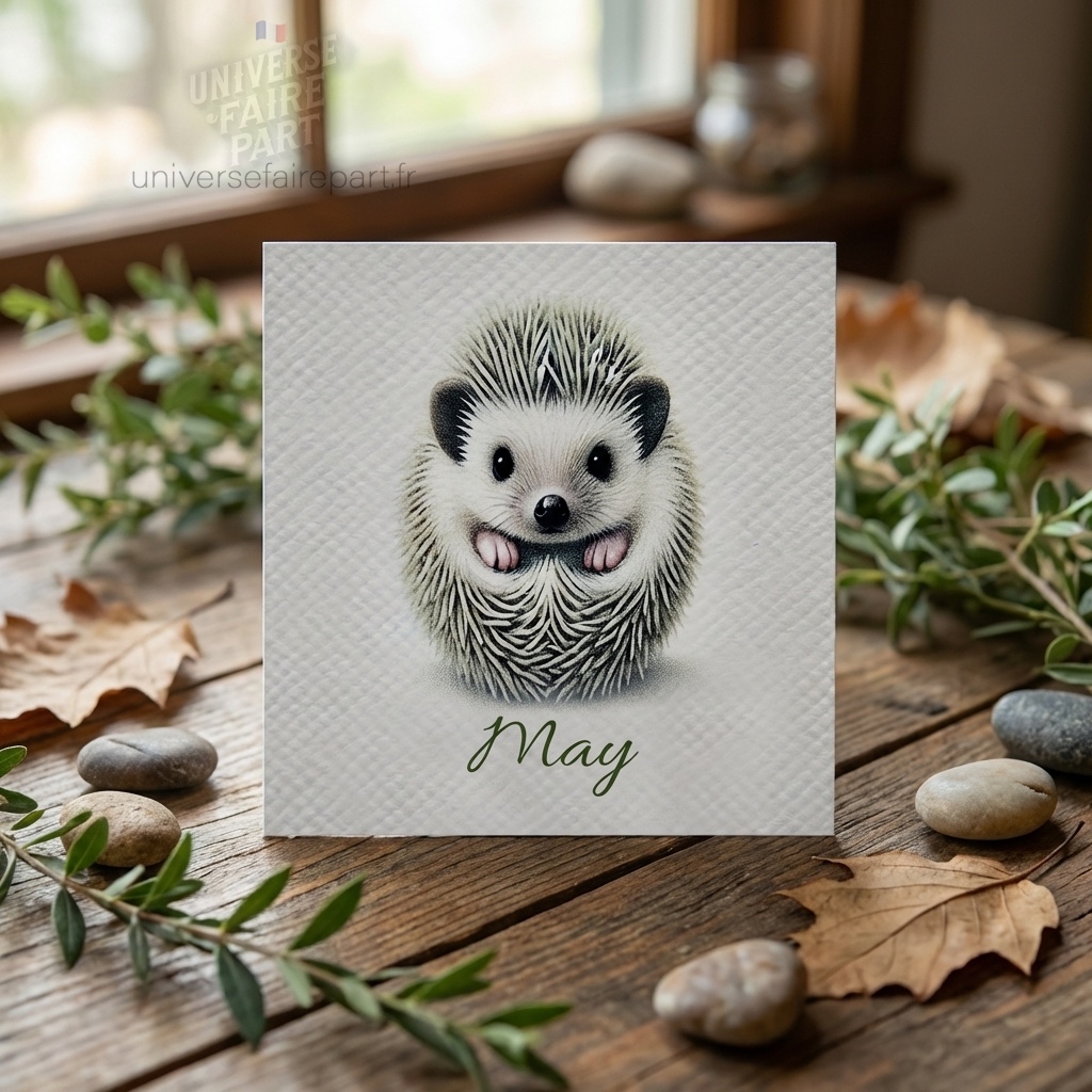 N°139 – Faire-part  Petit amour d&rsquo; Hérisson