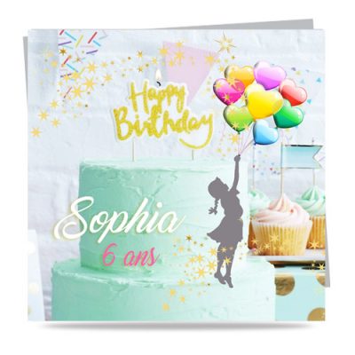 N°368 - Faire-part invitation anniversaire  Pastel – Image 3