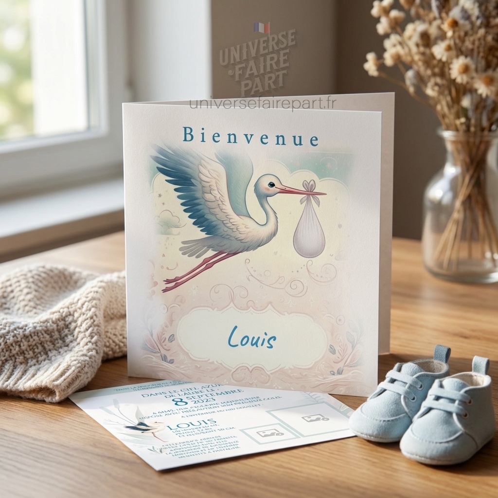 N° 115  Faire-part Une petite merveille est arrivée