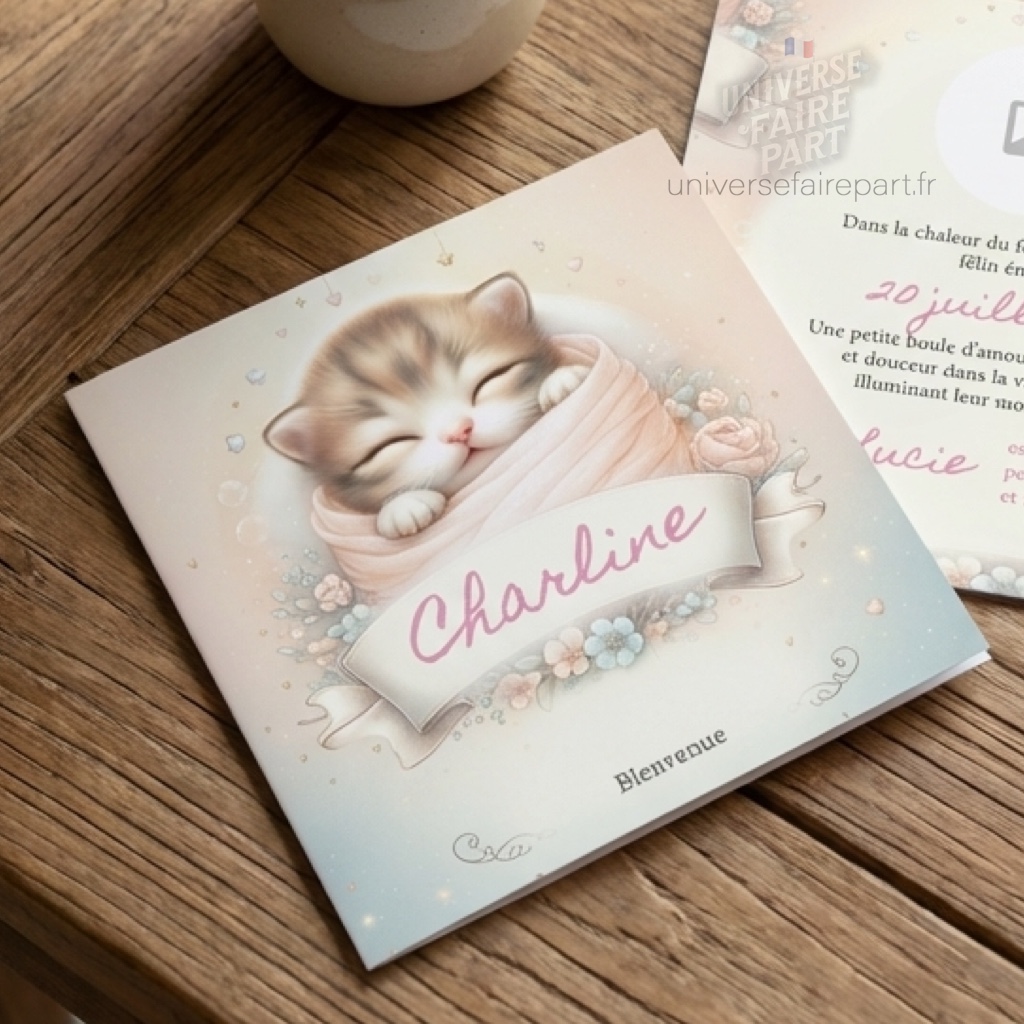 N°113 – Faire-part Petits pas, grandes pattes