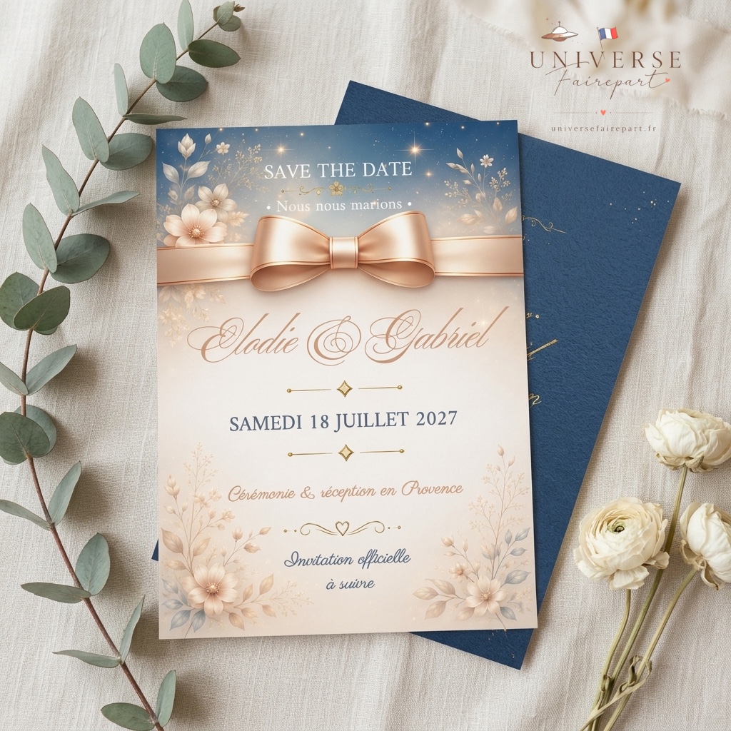 N°407 Faire part  Save the Date Magique surprise tout évènement
