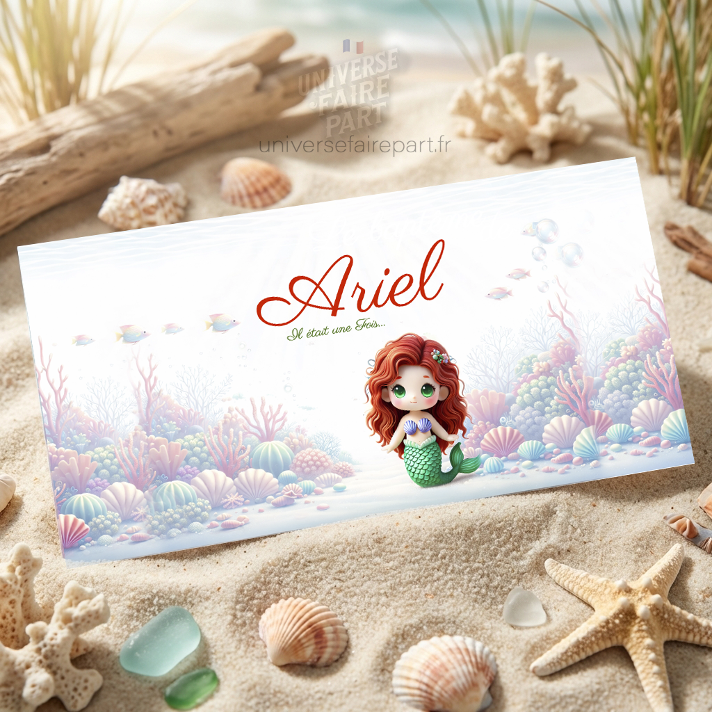 N°288 – Faire-part  notre petite sirène