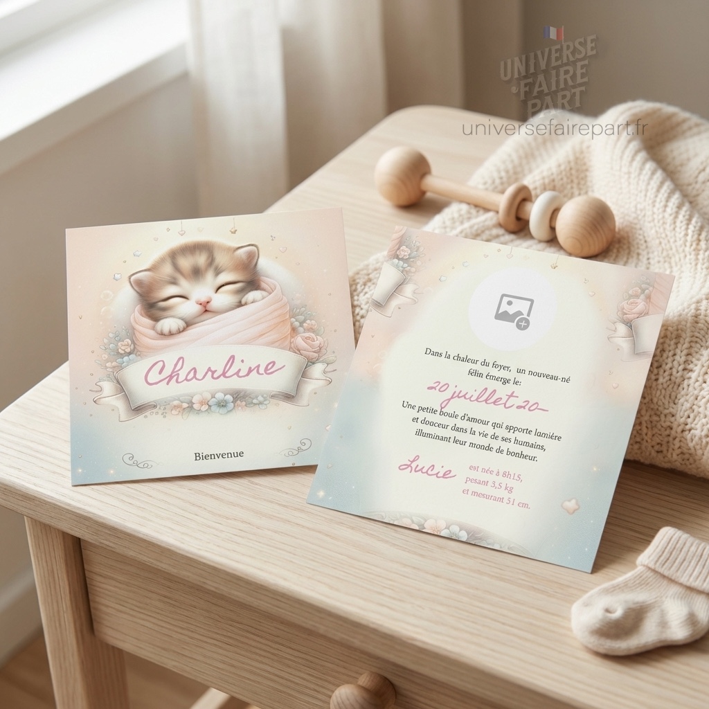 N°113 – Faire-part Petits pas, grandes pattes