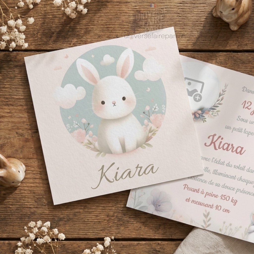 N°125 – Faire-part Dans le terrier du bonheur