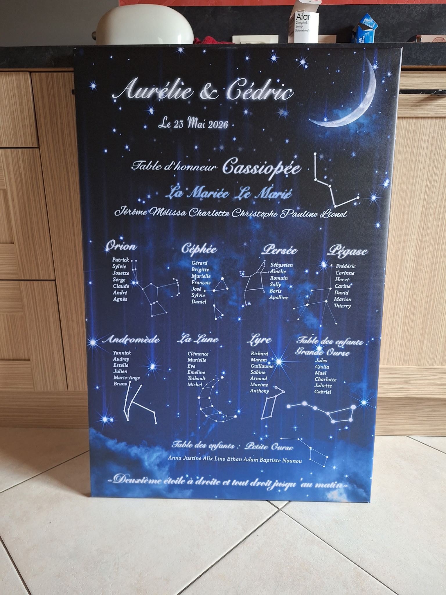Le Plan de Table étoilés Constellations – Image 3
