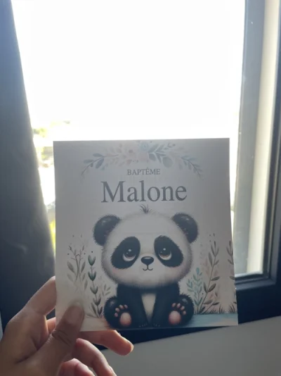 N°130 - Faire-part Panda de tendresse