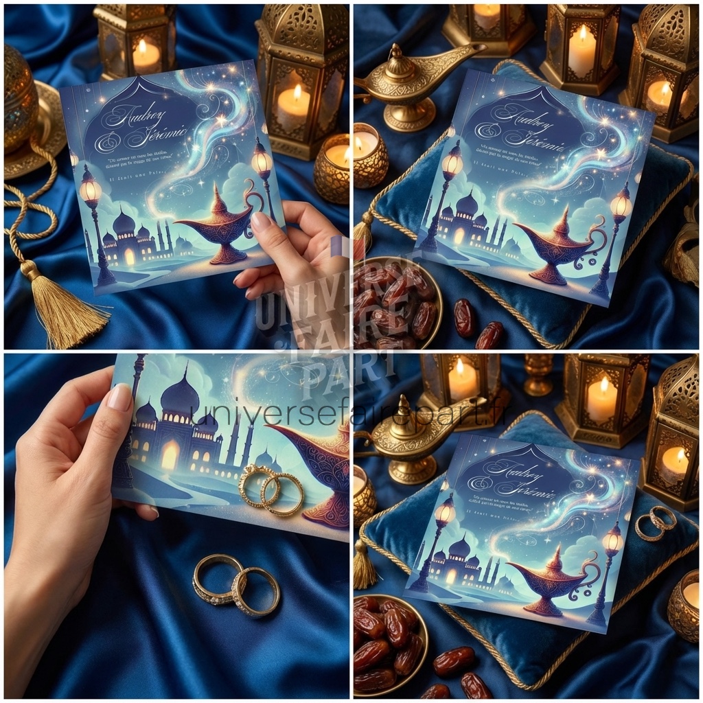 N°263 Faire-part Les Milles et 1 Nuit Aladdin mariage