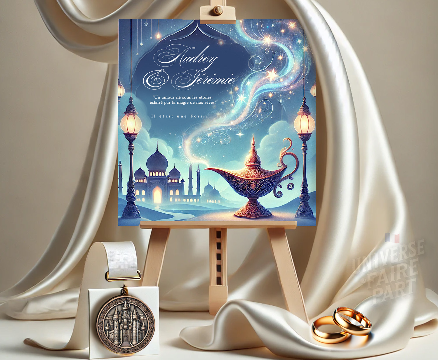 N°263 Faire-part Les Milles et 1 Nuit Aladdin mariage