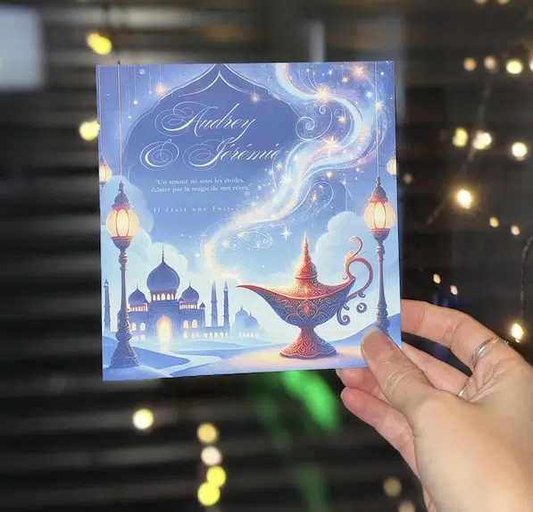 N°263 Faire-part Les Milles et 1 Nuit  Aladdin mariage