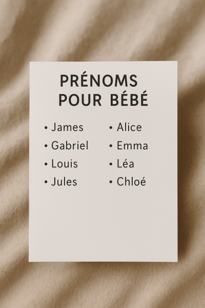 Le Choix du Prénom de bébé