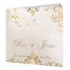 N°235 - Faire-part or et perle nacrée et beige mariage – Image 4