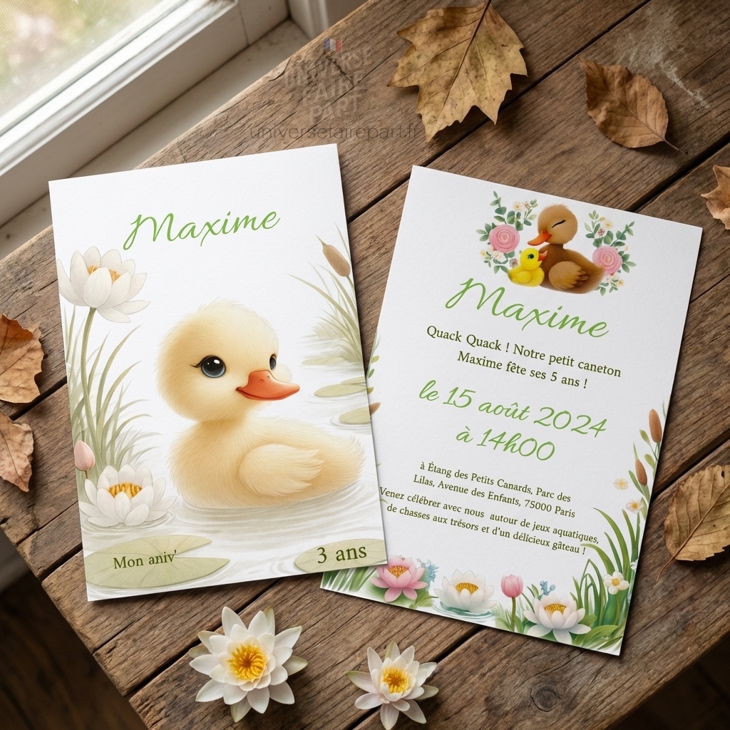 N°109 –   Faire-part Petit caneton est Arrivé !