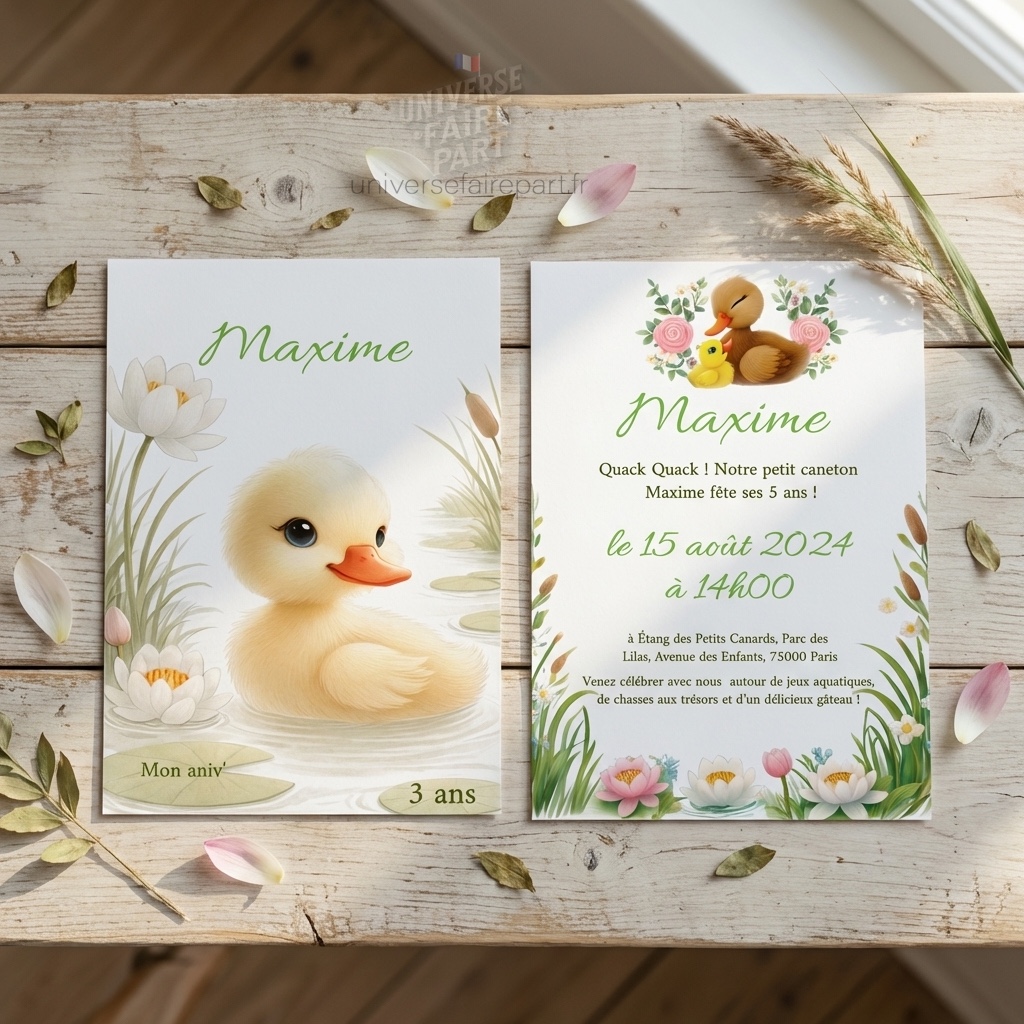 N°109 –   Faire-part Petit caneton est Arrivé !