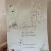 N°390 - Faire-part Cygne rose poudrée et blanc château