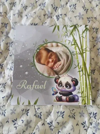 N°302 - Faire-part Panda bambou bébé