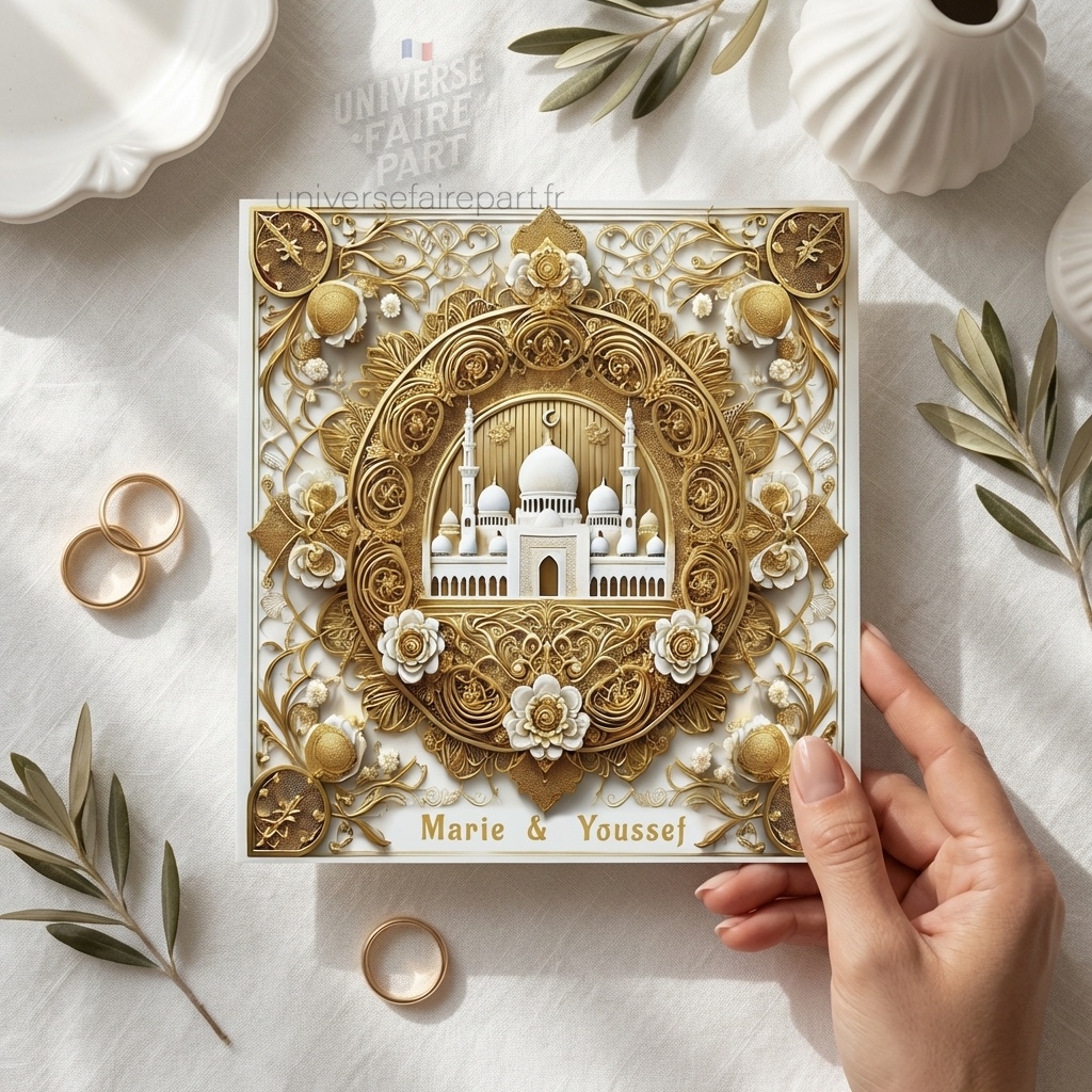 N°240 – Faire-part Aladdin Agrabah, style oriental