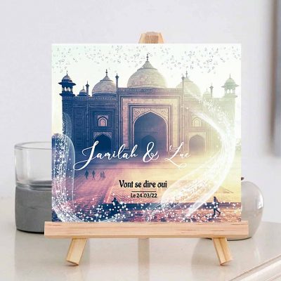N°273- Faire-part Taj Mahal 2- livret
