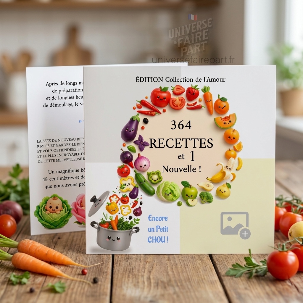 N°242 Faire-part Naissance gourmandise 364 + 1 nouvelle recette