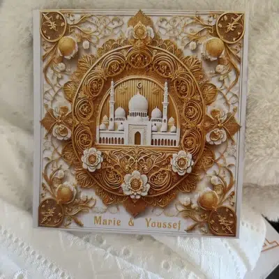 N°240 - Faire-part Aladdin Agrabah, style arabe musulman oriental