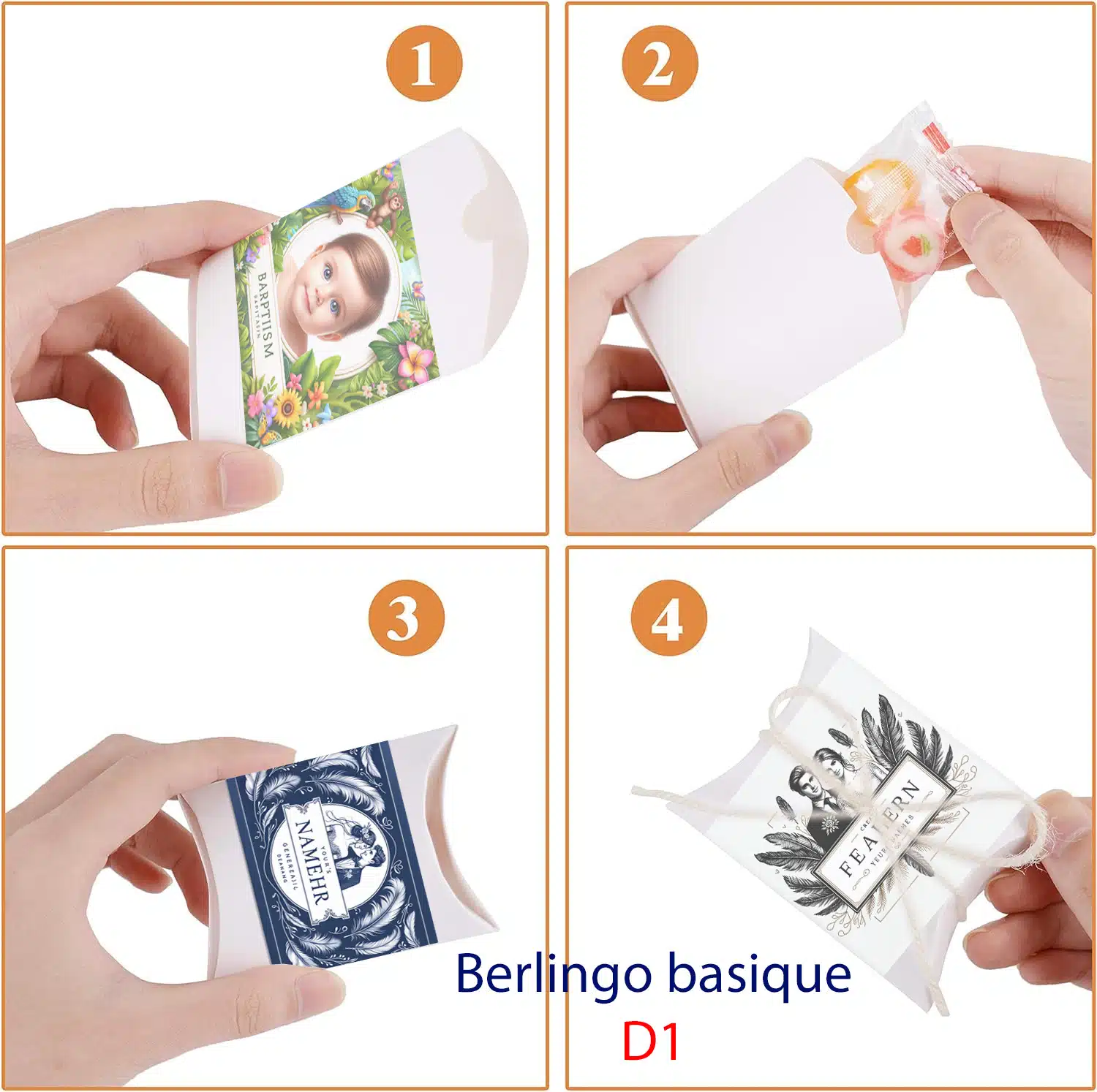 Boîtes Berlingot dragée vierge -Création Unique – Sur-Mesure pour Vous – Image 9