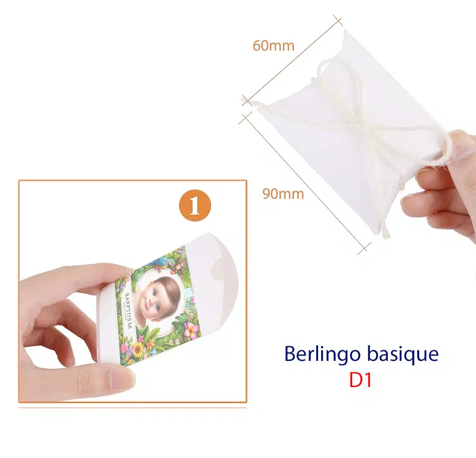 Boîtes Berlingot dragée vierge -Création Unique – Sur-Mesure pour Vous – Image 8