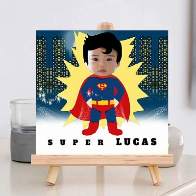 N°280 - Faire-part Original invitation superman super héros