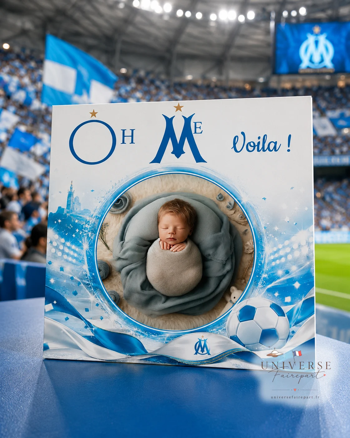 N°533 Faire-part naissance OM marseille foot