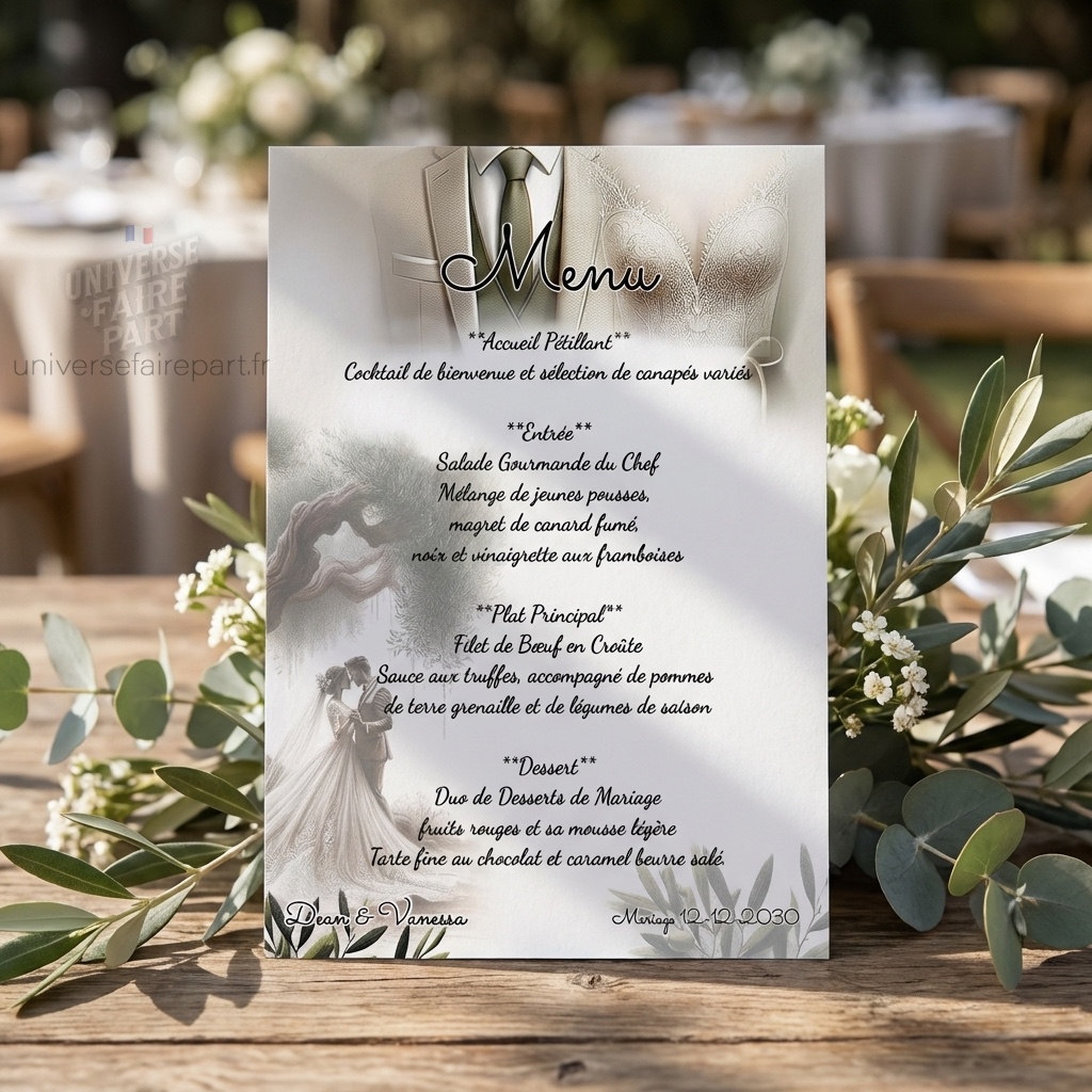 N°218.7 – Menu L&rsquo;olivier de l&rsquo;amour Costume