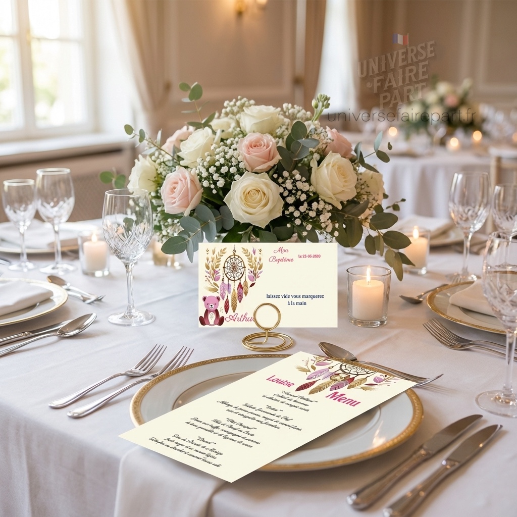 N°543.4 - Menu Doux Rêves d'Ourson plumes