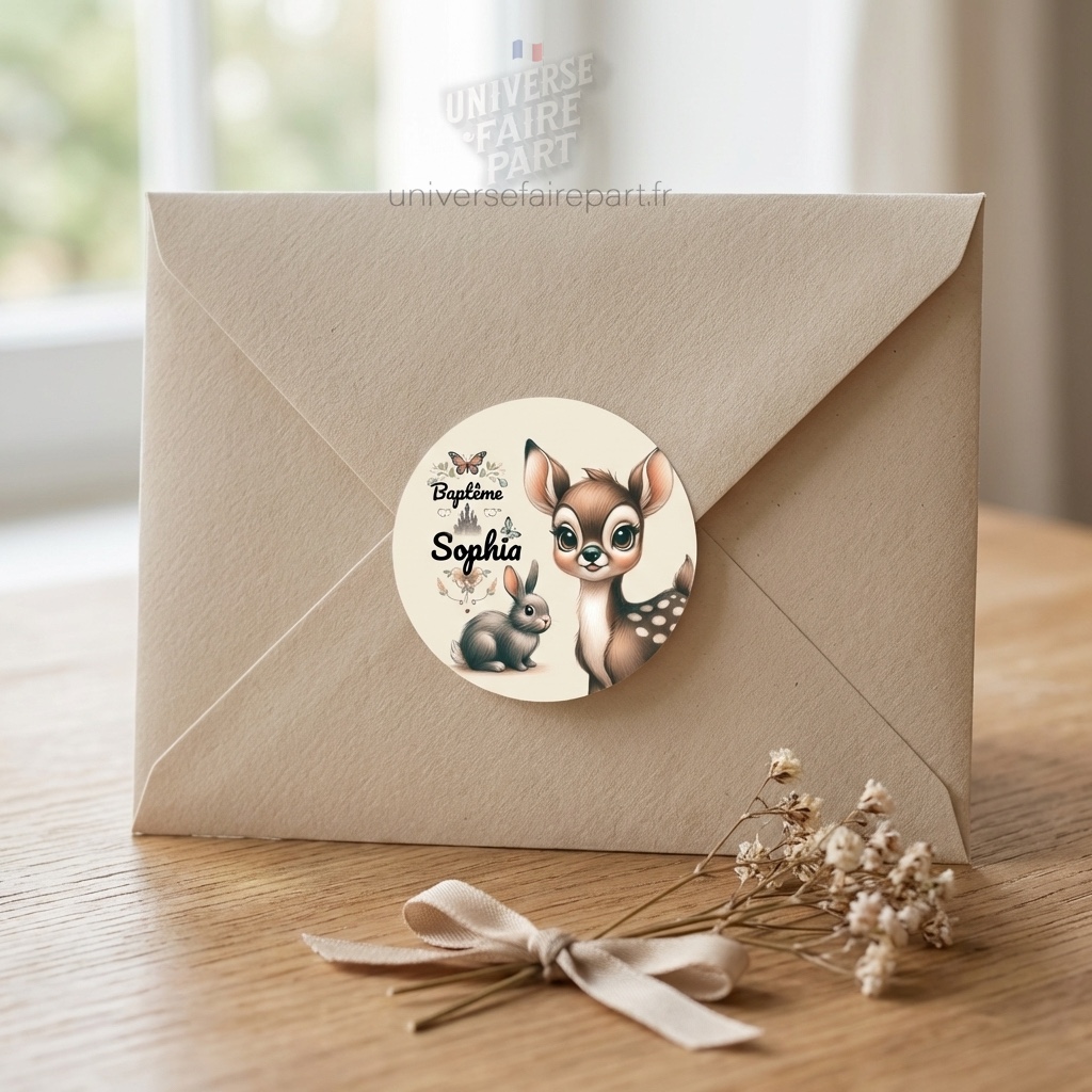 N°132.2 – Rond collant Petit Bambi Charme Forestier